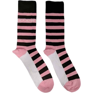 Blackpink - Stripes & Logo Uni Pink Soc i gruppen MERCHANDISE / Merch / K-Pop hos Bengans Skivbutik AB (4271739)