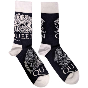 Queen - White Crests Uni Navy Socks (Eu 40-45) i gruppen MERCHANDISE /  /  hos Bengans Skivbutik AB (4271752)