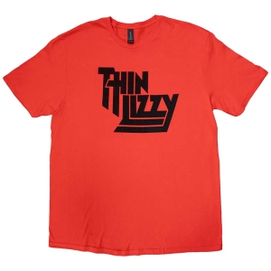 Thin Lizzy - Logo Uni Red T-Shirt  (XL) i gruppen MERCHANDISE / T-shirt / Hårdrock hos Bengans Skivbutik AB (4272938)