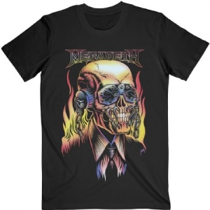 Megadeth - Megadeth Unisex T-Shirt: Flaming Vic i gruppen ÖVRIGT / BW-T-shirts hos Bengans Skivbutik AB (4281535r)