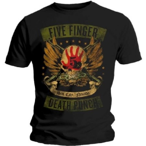 Five Finger Death Punch - Five Finger Death Punch Unisex T-Shirt: Locked & Loaded i gruppen CDON - Exporterade Artiklar_Manuellt / T-shirts_CDON_Exporterade hos Bengans Skivbutik AB (4281618r)