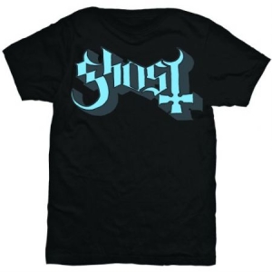 Ghost - Ghost Unisex T-Shirt: Blue/Grey Keyline Logo (XL) i gruppen ÖVRIGT / -Start Tshirt hos Bengans Skivbutik AB (4281638)