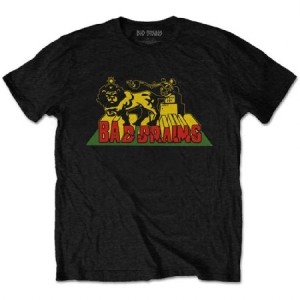 Bad Brains - Bad Brains Unisex T-Shirt: Lion Crush i gruppen CDON - Exporterade Artiklar_Manuellt / T-shirts_CDON_Exporterade hos Bengans Skivbutik AB (4281722r)