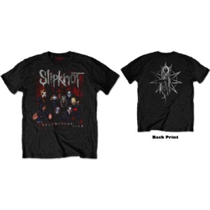 Slipknot - Slipknot Unisex T-Shirt: WANYK Group Photo (Back Print) i gruppen ÖVRIGT / MK Test 5 hos Bengans Skivbutik AB (4281876r)