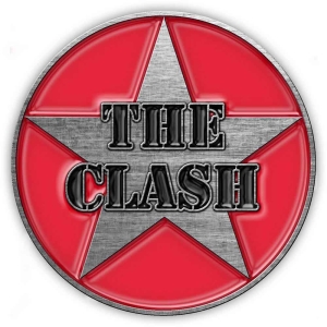 The Clash - Military Logo Pin Badge i gruppen MERCHANDISE / Merch / Punk hos Bengans Skivbutik AB (4284675)