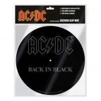 Ac/Dc - Slipmat Back In Black i gruppen MERCHANDISE / Merch / Hårdrock hos Bengans Skivbutik AB (4290646)