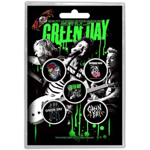 Green Day - Revolution Button Badge Pack i gruppen MERCHANDISE / Merch / Punk hos Bengans Skivbutik AB (4294311)