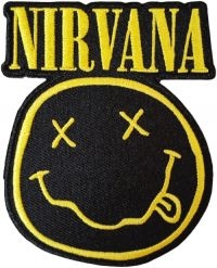 Nirvana - Smiley Face Cut Out Patch (9,1 X 7, i gruppen MERCHANDISE / Tygmärke /  hos Bengans Skivbutik AB (4294313)