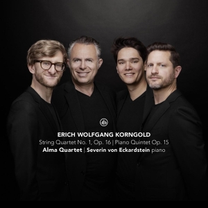 Alma Quartet / Severin Von Eckardstein - Korngold: String Quartet No. 1, Op. 16 / i gruppen CD / Övrigt hos Bengans Skivbutik AB (4295678)