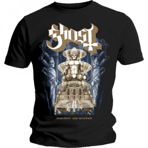 Ghost -  Ghost Unisex T-Shirt: Ceremony & Devotion (black) (M) i gruppen VI TIPSAR / Tips Tröjor hos Bengans Skivbutik AB (4299709)