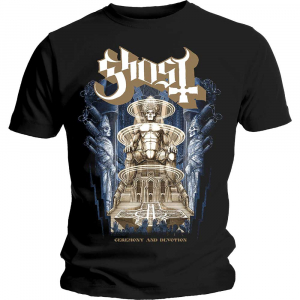 Ghost -  Ghost Unisex T-Shirt: Ceremony & Devotion (black) (M) i gruppen ÖVRIGT / BW-T-shirts hos Bengans Skivbutik AB (4299709)