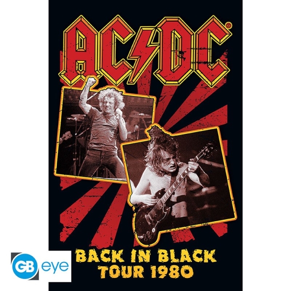 AC/DC - Back in Black 80  Poster 91,5x61 i gruppen MERCH / Posters hos Bengans Skivbutik AB (4301699)