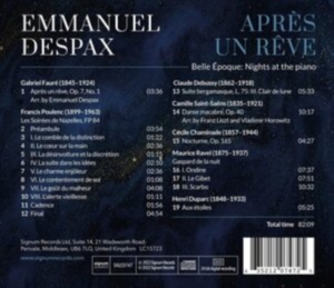 Emmanuel Despax - Apres Un Reve - Belle Epoque – Nigh i gruppen Externt_Lager / Naxoslager hos Bengans Skivbutik AB (4301892)