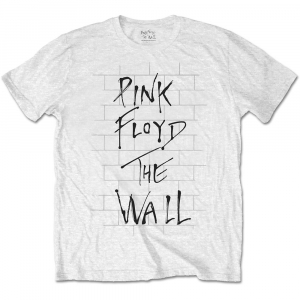 Pink Floyd - The Wall & Logo (Small) Unisex T-Shirt i gruppen MERCH / T-Shirt / Sommar T-shirt 23 hos Bengans Skivbutik AB (4302886)