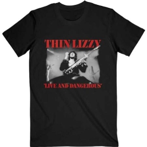 Thin Lizzy - Live & Dangerous (Small) Unisex T-Shirt i gruppen MERCHANDISE / T-shirt / Hårdrock hos Bengans Skivbutik AB (4302919)