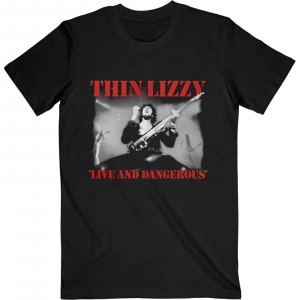 Thin Lizzy - Live & Dangerous Bl T-Shirt i gruppen MERCHANDISE / T-shirt / Hårdrock hos Bengans Skivbutik AB (4302923r)