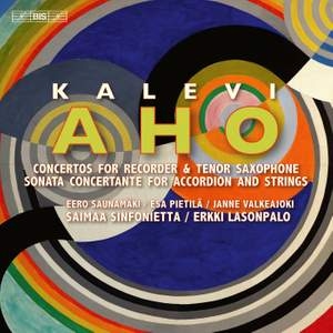 Aho Kalevi - Concertante Works For Recorder, Sax i gruppen MUSIK / SACD / Klassiskt hos Bengans Skivbutik AB (4303073)