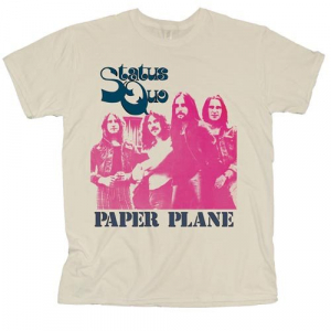 Status Quo - Paper Plane (X-Large) Unisex T-Shirt i gruppen ÖVRIGT / BW-T-shirts hos Bengans Skivbutik AB (4303335)