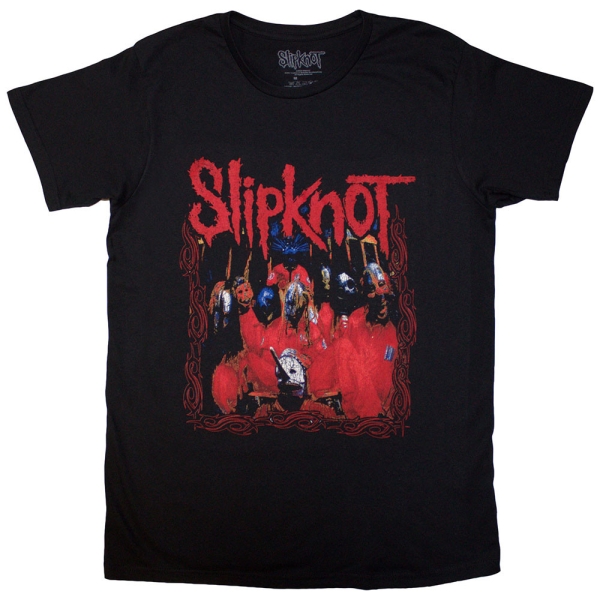 Slipknot - Band Frame Uni Bl T-Shirt i gruppen MERCH / Kläder / T-shirts hos Bengans Skivbutik AB (4303361r)