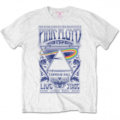 Pink Floyd - Carnegie Hall Poster (Medium) Unisex White T-Shirt i gruppen ÖVRIGT / BW-T-shirts hos Bengans Skivbutik AB (4303395)