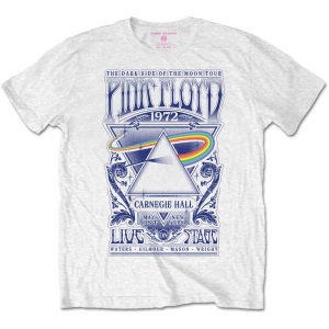 Pink Floyd - Carnegie Hall Poster (Large) Unisex White T-Shirt i gruppen VI TIPSAR / Tips Tröjor hos Bengans Skivbutik AB (4303396)