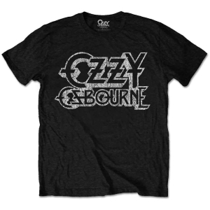 Ozzy Osbourne - Vintage Logo Uni Black T-Shirt i gruppen MERCHANDISE / T-shirt / Hårdrock hos Bengans Skivbutik AB (4303405)