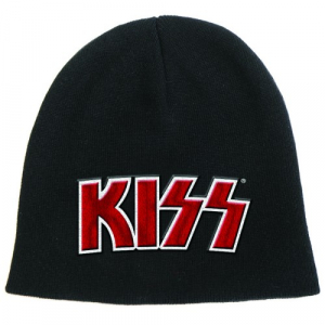 Kiss - Red On White Logo Unisex Beanie Hat i gruppen Minishops / Kiss hos Bengans Skivbutik AB (4304053)
