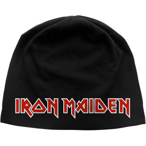 Iron Maiden - Logo Beanie Hat i gruppen MERCH / vintermerch hos Bengans Skivbutik AB (4304058)