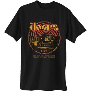 The Doors - Live 68 Retro Circle Uni Bl    i gruppen MERCH / T-Shirt / Rockoff_Nya April24 hos Bengans Skivbutik AB (4304100r)