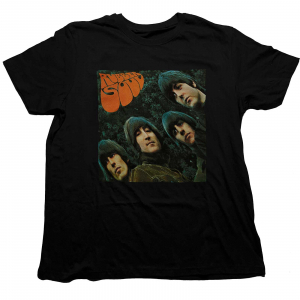 The Beatles - Rubber Soul Album Cover (Small) Unisex Black T-Shirt i gruppen MERCHANDISE / T-shirt / Pop-Rock hos Bengans Skivbutik AB (4304114)