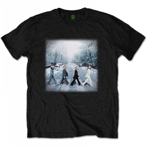 The Beatles - Abbey Christmas (Small) Unisex Black T-Shirt i gruppen MERCHANDISE / T-shirt / Pop-Rock hos Bengans Skivbutik AB (4304118)