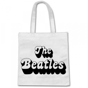 The Beatles - 1970's Logo Eco Bag Trend Version Black i gruppen VI TIPSAR / Tips Merch hos Bengans Skivbutik AB (4304130)