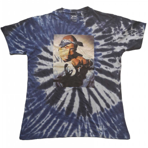 Tupac - Photo Swirl Wash Collection (Medium) Ladies Blue T-Shirt i gruppen ÖVRIGT / BW-T-shirts hos Bengans Skivbutik AB (4304140)