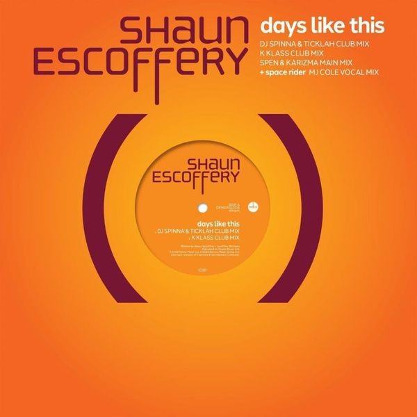Shaun Escoffery - Days Like This i gruppen VINYL / Pop-Rock hos Bengans Skivbutik AB (4305122)