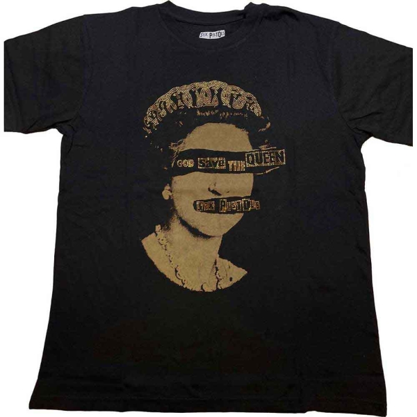 Sex Pistols - Gstq Diamante Uni Bl T-Shirt i gruppen MERCH / Kläder / T-shirts hos Bengans Skivbutik AB (4307291)