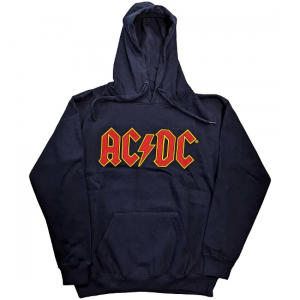AC/DC - AC/DC Unisex Pullover Hoodie: Logo (navy i gruppen Minishops / AC/DC hos Bengans Skivbutik AB (4307851r)