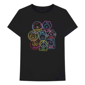 Bt21 - Neons Uni Bl    i gruppen MERCHANDISE / T-shirt / K-Pop hos Bengans Skivbutik AB (4308606r)