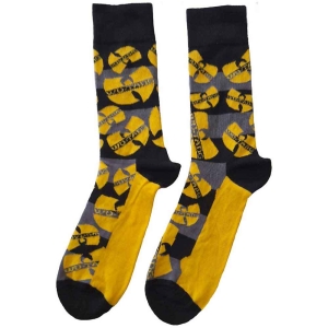 Wu-Tang Clan - Logos Yellow Uni Bl Socks (Eu 40-45) i gruppen MERCHANDISE / Merch / Hip Hop-Rap hos Bengans Skivbutik AB (4314440)