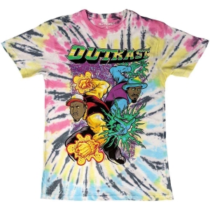 Outkast - Superheroes Uni Wht Dip-Dye    i gruppen MERCHANDISE / T-shirt / Hip Hop-Rap hos Bengans Skivbutik AB (4320818r)