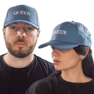 Queen - Underline Logo Denim Baseball C i gruppen MERCHANDISE / Keps / Pop-Rock hos Bengans Skivbutik AB (4321885)