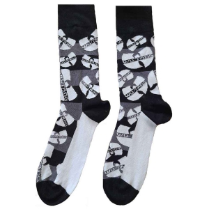 Wu-Tang Clan - Logos Monochrome Bl Socks (Eu 40-45) i gruppen MERCHANDISE /  /  hos Bengans Skivbutik AB (4338967)