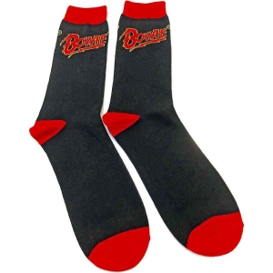 David Bowie - Flash Logo Uni Bl Socks (Eu 40-45) i gruppen MERCHANDISE / / hos Bengans Skivbutik AB (4359305)