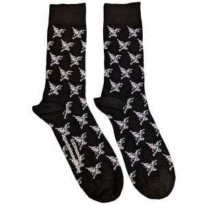 Black Sabbath - Demon Pattern Uni Bl Socks (Eu 40-45) i gruppen MERCHANDISE /  /  hos Bengans Skivbutik AB (4359306)