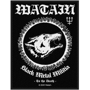 Watain - Black Metal Militia Standard Patch i gruppen MERCHANDISE / Merch / Hårdrock hos Bengans Skivbutik AB (4359332)