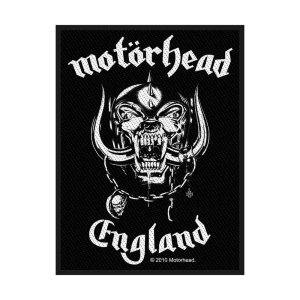 Motorhead - England Standard Patch i gruppen MERCHANDISE / Merch / Hårdrock hos Bengans Skivbutik AB (4359365)