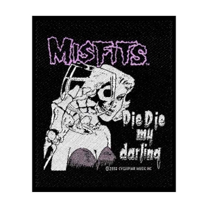 Misfits - Die Die My Darling Standard Patch i gruppen MERCHANDISE / Tygmärke / Punk hos Bengans Skivbutik AB (4359380)