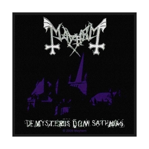 Mayhem - De Mysteriis Dom Sathanas Standard Patch i gruppen MERCHANDISE / Merch / Hårdrock hos Bengans Skivbutik AB (4359383)