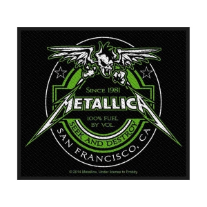 Metallica - Beer Label Standard Patch i gruppen MERCHANDISE / Tygmärke / Hårdrock hos Bengans Skivbutik AB (4359410)