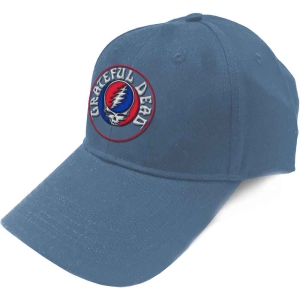 Grateful Dead - Grateful Dead Unisex Baseball Cap: Steal Your Face Logo (baby blue) i gruppen ÖVRIGT / Merch CDON 2306 hos Bengans Skivbutik AB (4366615)