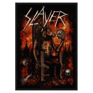 Slayer - Devil On Throne Standard Patch i gruppen MERCHANDISE / Merch / Hårdrock hos Bengans Skivbutik AB (4379243)